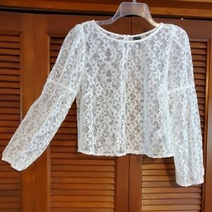 NWOT wild fable Long Sleeve Star Lace Top